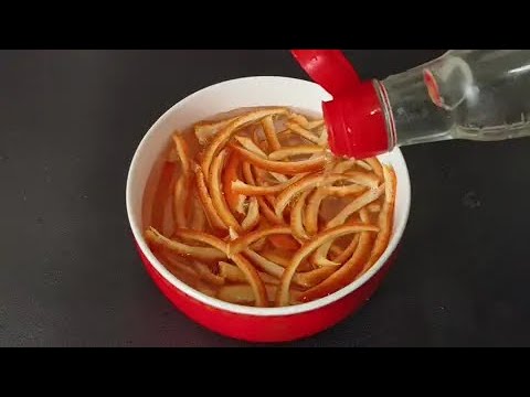 Soak orange peels in white vinegar. This folk method from the older generation is so practical [Pen