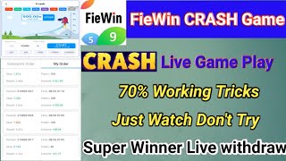 FieWin CRASH Game Tricks || Aji Earning Tricks Tamil || Crash Live Game Play || Instant Payment