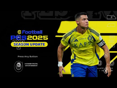 eFOOTBALL PES 2025 PPSSPP Android Update Transfers Kits 24/25 Now Faces Camera PS5 Graphics HD