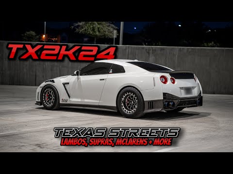 TX2K24 Street Science 1100HP GTR vs Twin Turbo Lambos, McLaren, MK4 and MK5 Supras