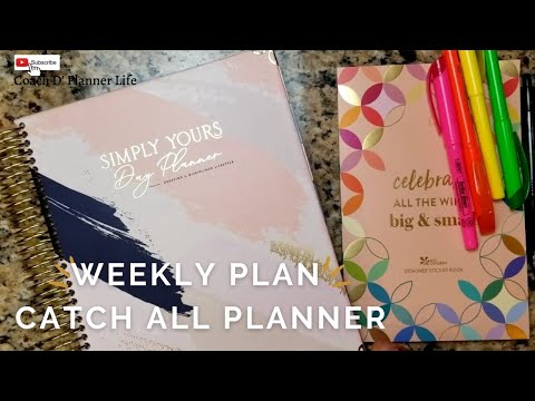 Weekly Plan with Me| Meal Planning in my Catch All Simply Yours Day Planner| September 20-26, 2021