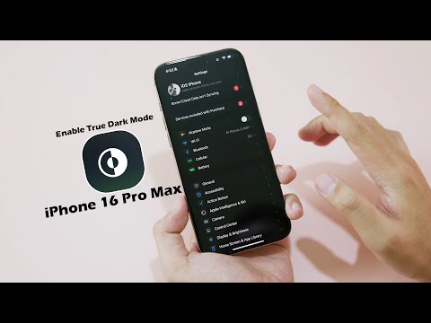 How to Enable True Dark Mode on iPhone 16 Pro Max