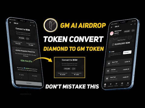 Gm ai airdrop token conversion - gm token convert process - Gm ai airdrop - Hassan Crypto Official