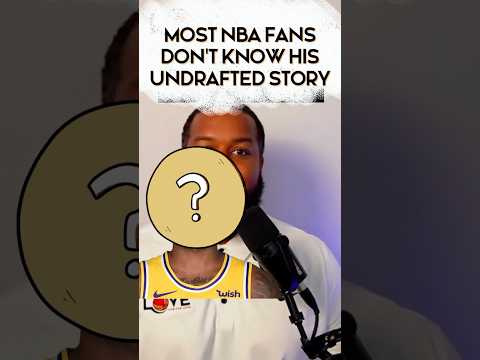 🏀 MOST NBA FANS DON'T KNOW HIS UNDRAFTED STORY #nba #basketball