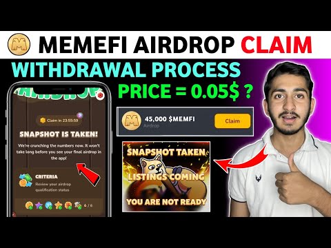 Memefi Airdrop claim and withdrawal process | Memefi new update today | memefi price prediction