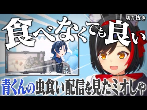 【朝ミオ】青くんの虫食い配信を見たミオしゃ朝ミオで取り上げる【ホロライブ切り抜き/大神ミオ】