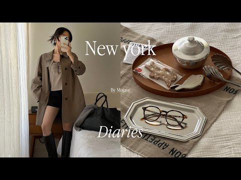 New York Vlog 🗽 Back In NYC & 9 to 5 Life 🤎 | Fall Fashion Haul | Kitchenware Finds [Eng sub]