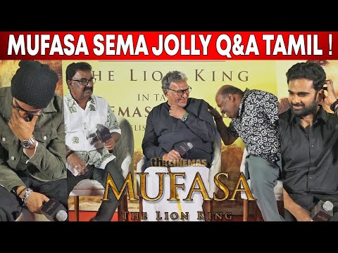 Mufasa Team Sema Jolly Interaction with Tamil Reporters | Mufasa Press Meet | Mufasa The Lion King