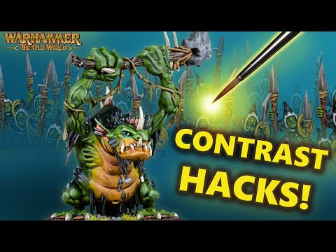 Contrast Hacks! Painting a River Troll for Warhammer The Old World Fellwater Troggoth Age of Sigmar