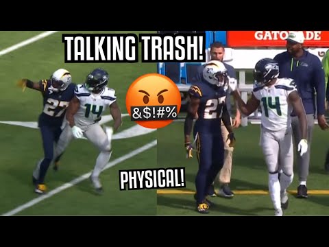 When JC Jackson MET DK Metcalf 🤬 ‘PHYSICAL!’ (WR Vs CB) Seahawks Vs Chargers 2022 highlights