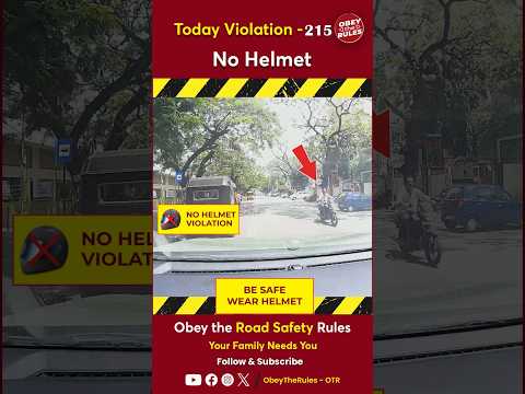 TODAY VIOLATION -215 Helmet up for your Ride Protection #chennaitrafficpolice #otr #obeytherules