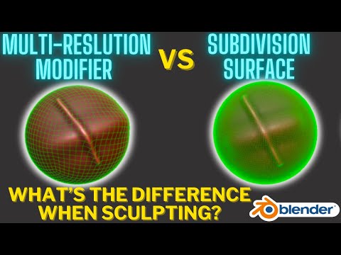 Multi-Resolution vs Subdivision Surface in Blender Which is BETTER?