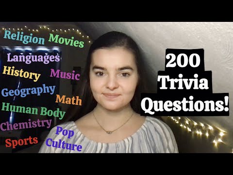 ASMR 1 Hour of Random Trivia Questions