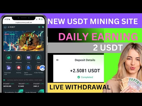 New best AI ROBOT USDT Mining site |  longtime trusted income usdt site | Best trusted Earning site