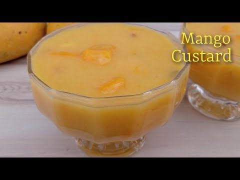 మాంగో కస్టర్డ్ recipe || Mango Custard dessert recipe #how to make mango custard