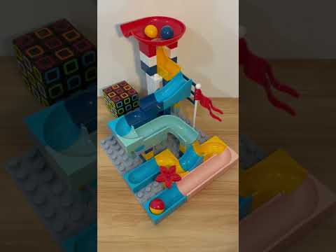 Marble Run ASMR 🔴🟡🔵 919  Satisfying Building Blocks #marblerun #marblerace #asmr