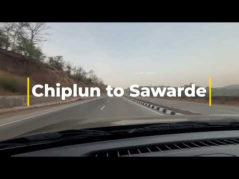 Chiplun to Sawarde Section of Mumbai Goa Expressway #expressway #konkan