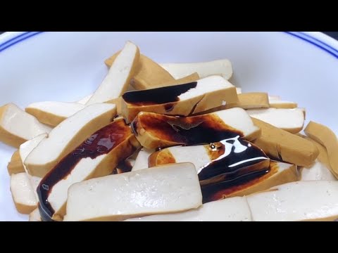 This is the best way to make tofu with fragrant dried bean curd. It is tender and tasty when it c