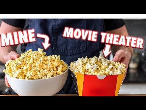 Making movie theater popcorn 🍿 At Home