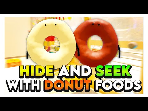 Roblox SECRET STAYCATION HIDE & SEEK WITH DONUT FOODS! 🍩