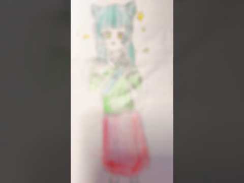 妹が描いた猫猫！！#shorts