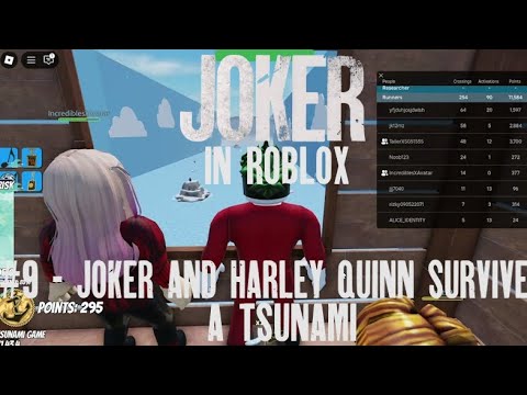 Joker in ROBLOX! Episode 9 | Joker and Harley Quinn survive a tsunami