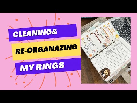 Chatty 🤍 re-organizing & cleaning my planner