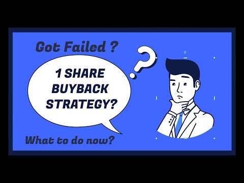 1 Share buyback Strategy got failed