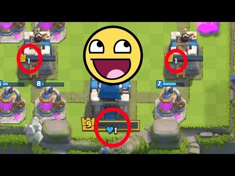 HOW TO GET YOUR ALL THREE TOWER HP 1 IN CLASH ROYAL