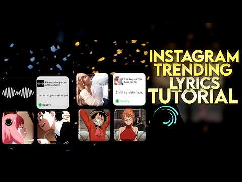 Instagram trending Lyrics Edit Tutorial #alightmotion#alightmotiontutorial