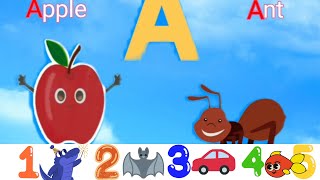 Abc song, Numbers song + more , #Alphabet letters sounds, #Phonicsong, #AtoZwords