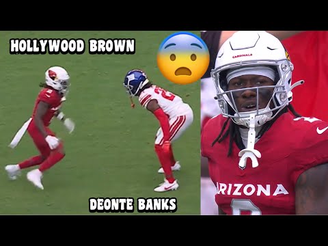 Deonte Banks ‘LOCKED UP’ Hollywood Brown! 😨 (WR Vs CB) Giants vs Cardinals 2023 highlights