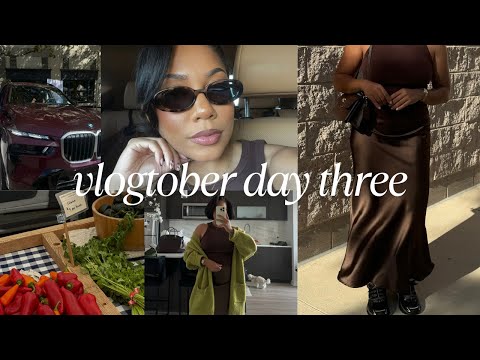 vlogtober day three | farmer's market, get ready with me (makeup & hair), & more | Faceovermatter