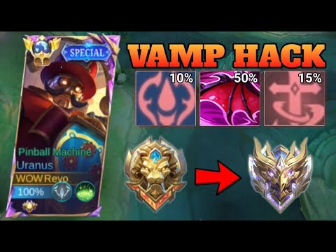 FINALLY!! URANUS NEW BEST FULL VAMPIRE BUILD FOR EXP LANE IN RANK! (100% BROKEN🔥)