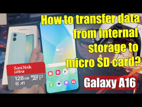 Samsung Galaxy A16 5G: How to transfer data from internal storage to micro SD card?