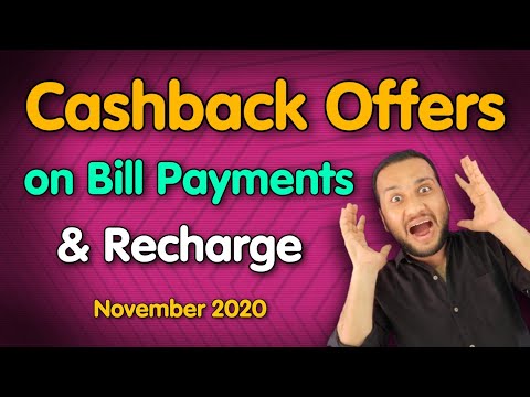 Bill payment cashback Offer, Credit card bill Offer, Electricity bill payment offers, DTH Bill Offer