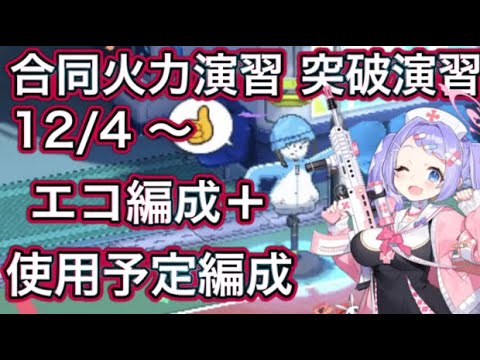 【ブルアカ】合同火力演習 突破演習 241204~ エコ編成＋使用予定編成 ずんだもん音声字幕解説 biimシステム 【ブルーアーカイブ】#ブルアカ