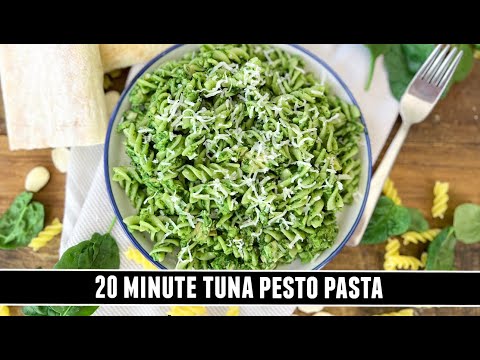 Tuna Pesto Pasta | Possibly the BEST 20 Minute Pasta EVER