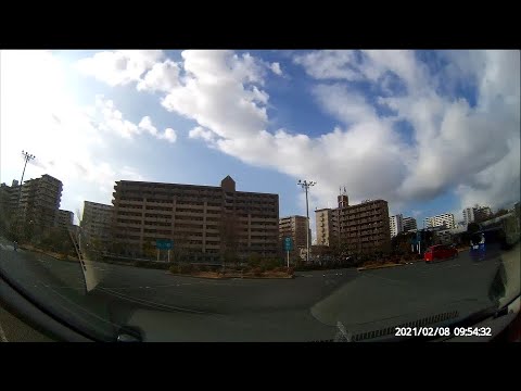 【前面展望】イオンモール伊丹 平面駐車場  Japanese parking lot - AEON MALL Itami