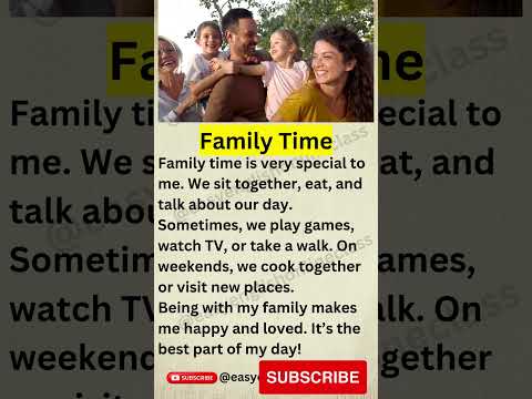 Family Time ❤️| Easy English Short Story #shorts #family #easyenglish