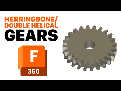 How to Design Double Helical Gears in Fusion 360