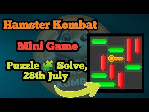 Hamster Kombat Mini Game Puzzle 🧩 Solve, 28th July | #hamsterkombat #airdrop