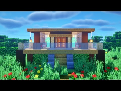 Minecraft : Build an easy starter house