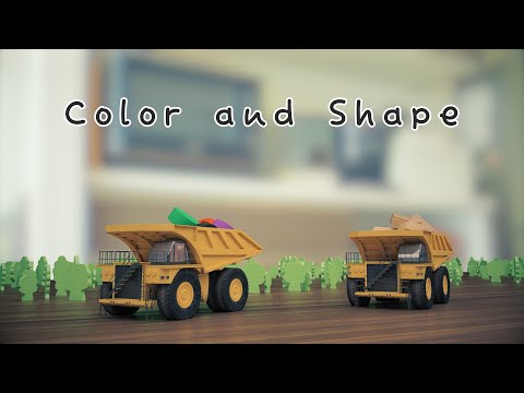 Color and Shape  【Cars | Elephant | track | fun】