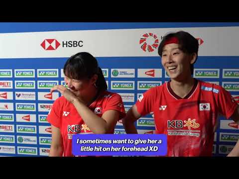 Baek Ha Na & Lee So Hee tease each other after YONEX All England Semi Final win 😁