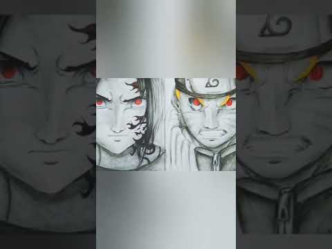 sasuke and naruto sketch #art paradise