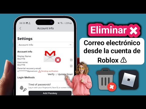 ¿Cómo eliminar mi correo electrónico de Roblox?