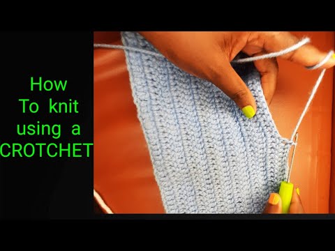 How to crochet for beginners // How to knit for beginners  // beginner friendly