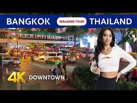 BANGKOK THAILAND TODAY 🇹🇭 Downtown night walking tour form MBK Centre