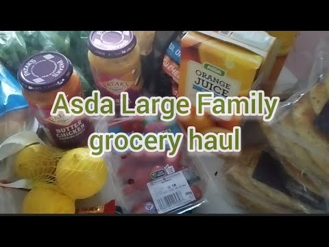 Grocery haul from Asda / Large UK Family / Family of 14